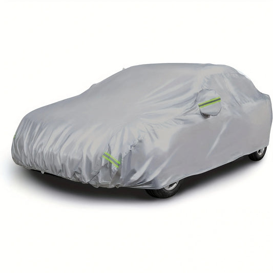 Universal car cover, sunscreen and dustproof universal car cover, suitable for large cars measuring 45014.76 ft * 140 4.6 ft* 130cm 4.3ft（Grey）