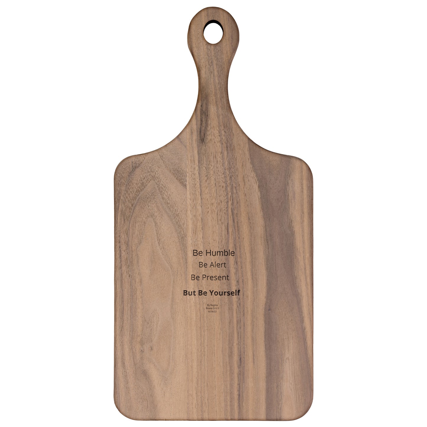 Your Hidden Reminders Mental/Physical Health Recovery Paddle Shaped Wooden Cutting Board