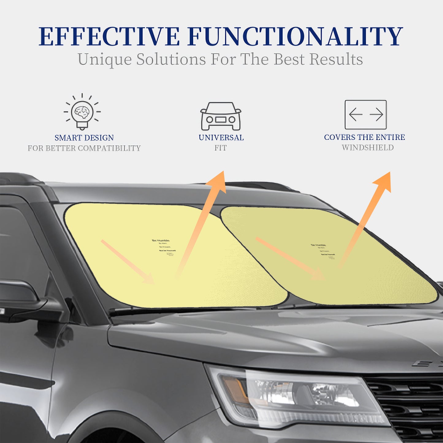 Wow These Reminders  Foldable Car Sun Shade (2 pieces)