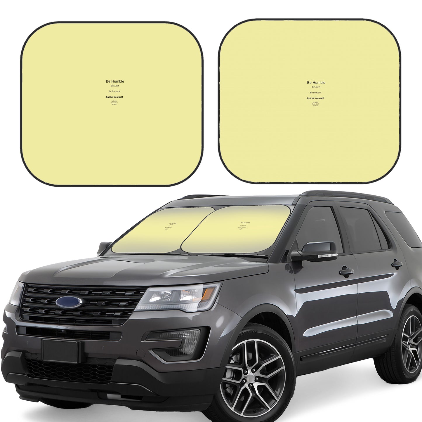 Wow These Reminders  Foldable Car Sun Shade (2 pieces)