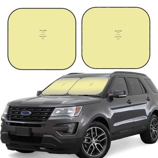 Wow These Reminders  Foldable Car Sun Shade (2 pieces)