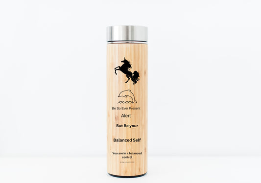 Yes Reminders I am Balanced Bamboo Water Bottle