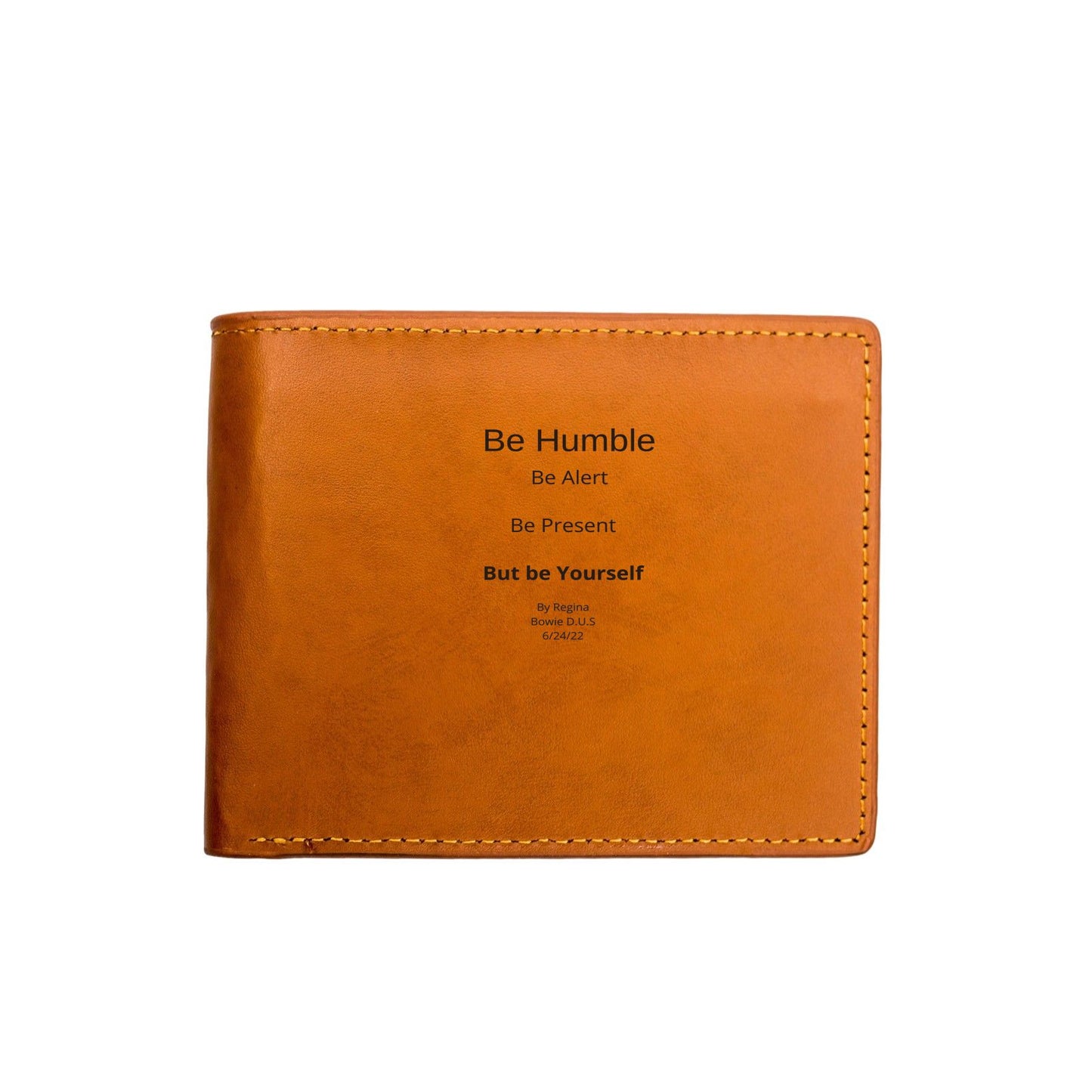 Your Own Reminders Leather Bi-Fold Wallet